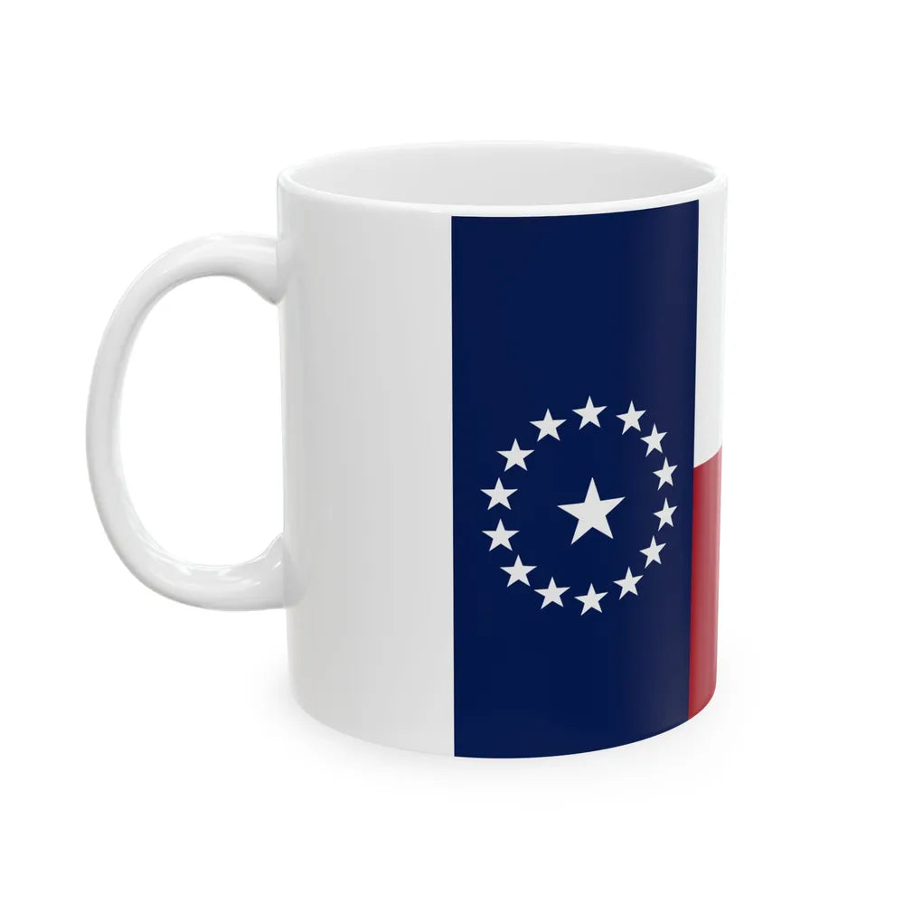 Texas Secession Flag Variant 1 (United States) White Coffee Mug - Go Mug Yourself