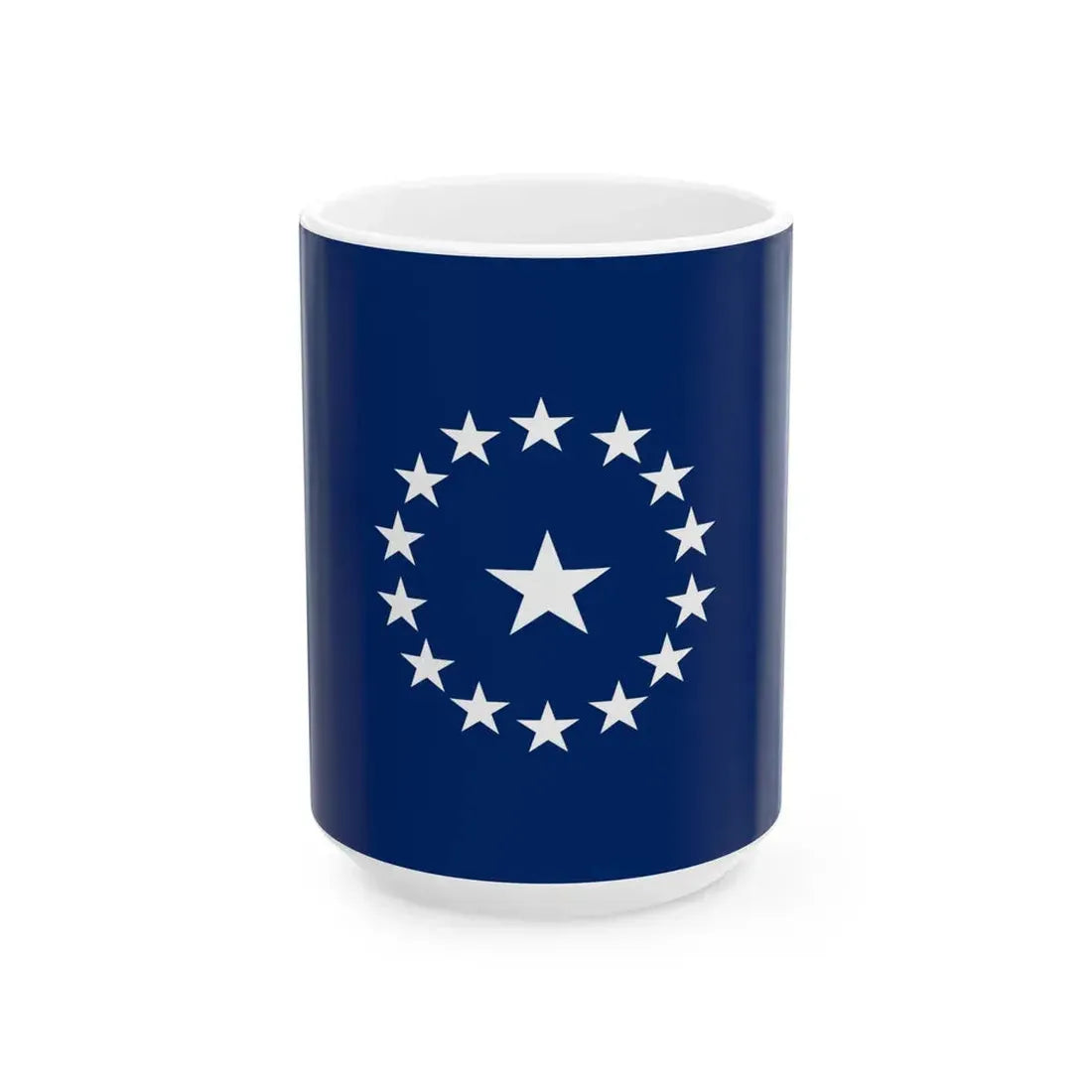 Texas Secession Flag Variant 2 (United States) White Coffee Mug 15oz - Go Mug Yourself