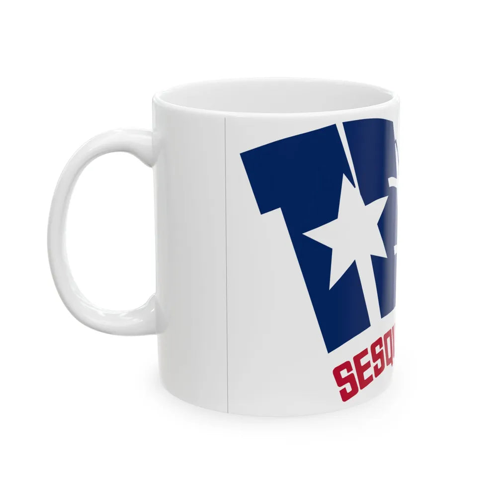 Texas Sesquicentennial Flag (United States) White Coffee Mug - Go Mug Yourself