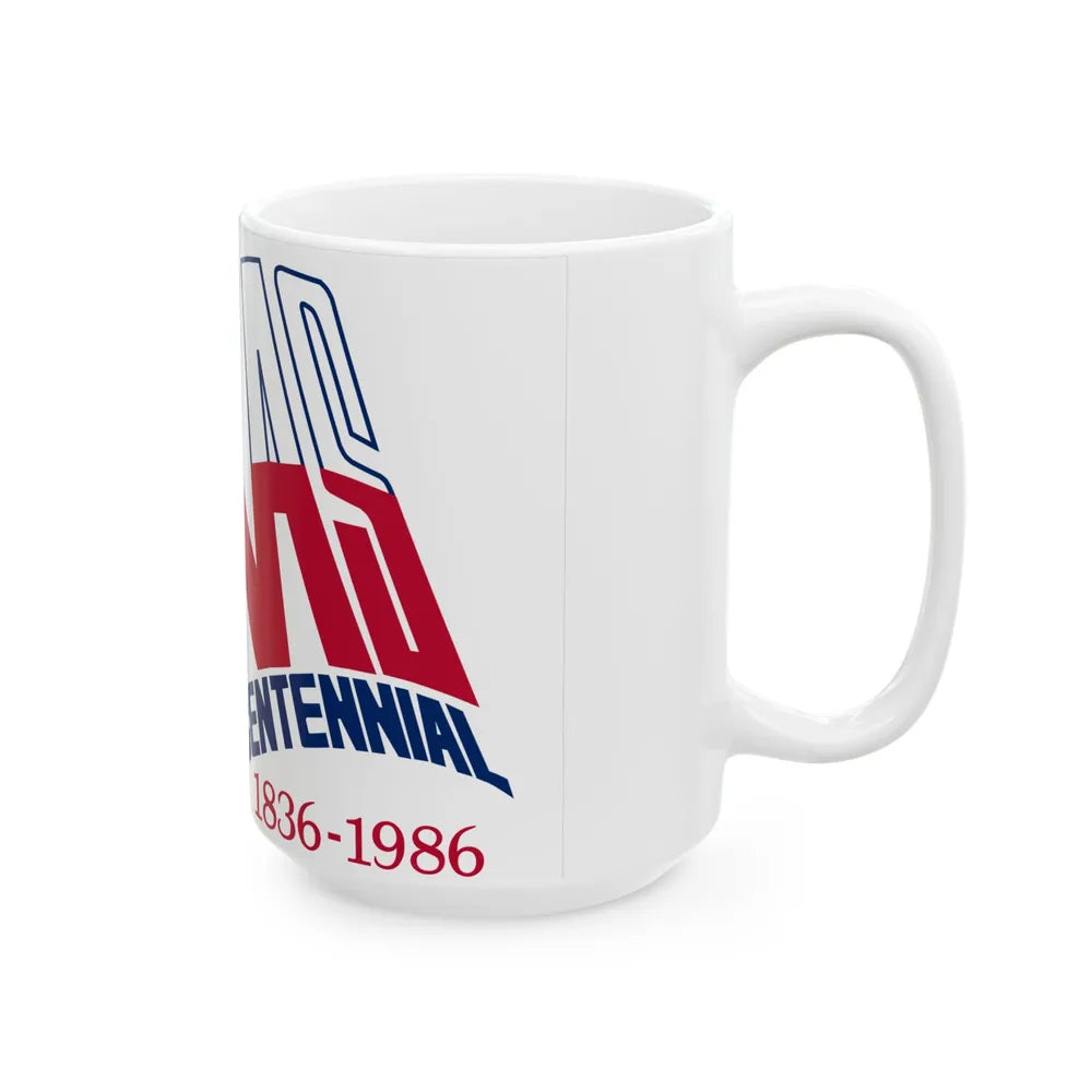 Texas Sesquicentennial Flag (United States) White Coffee Mug - Go Mug Yourself