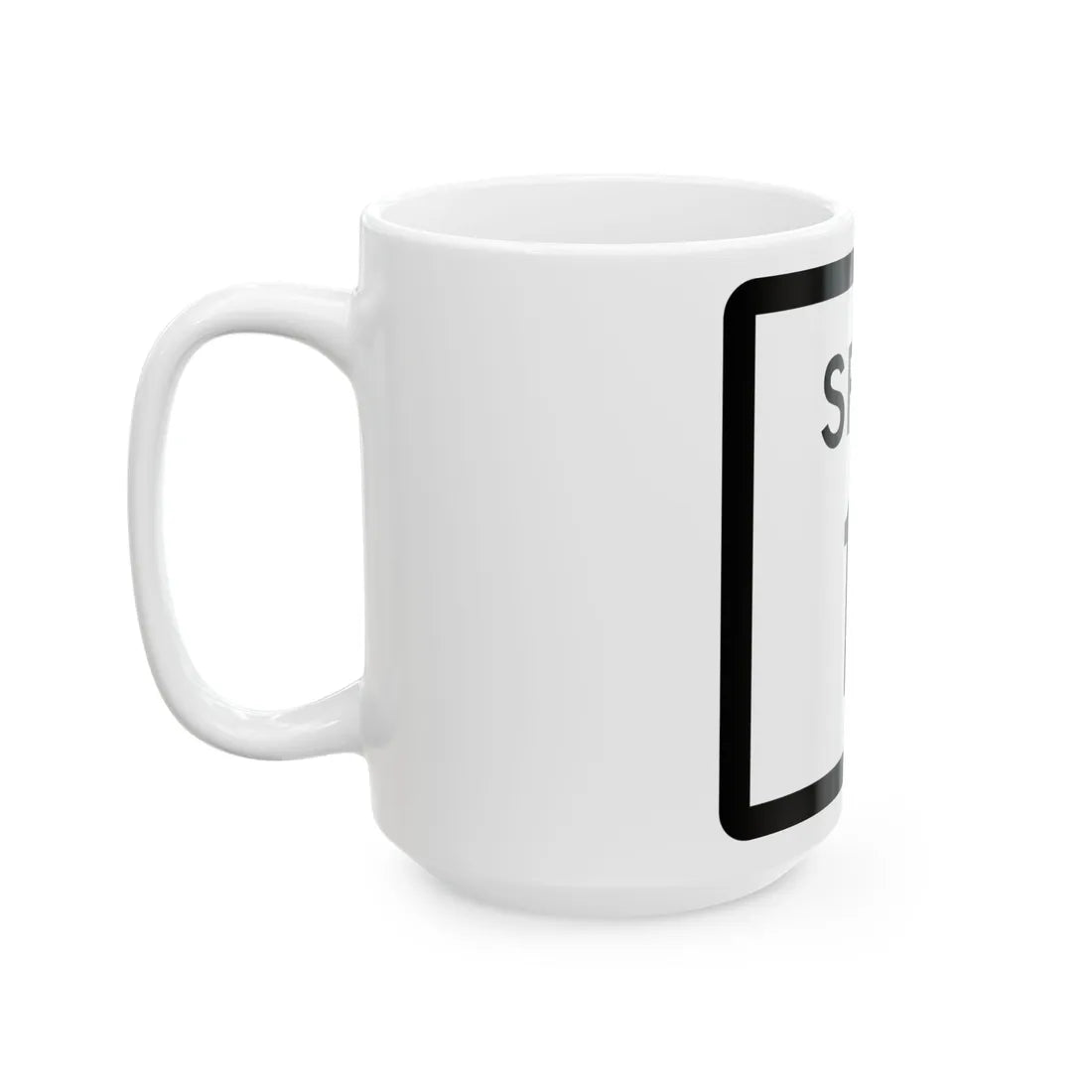 Texas Spur 11 (Texas) (Road Sign) White Coffee Mug - Go Mug Yourself