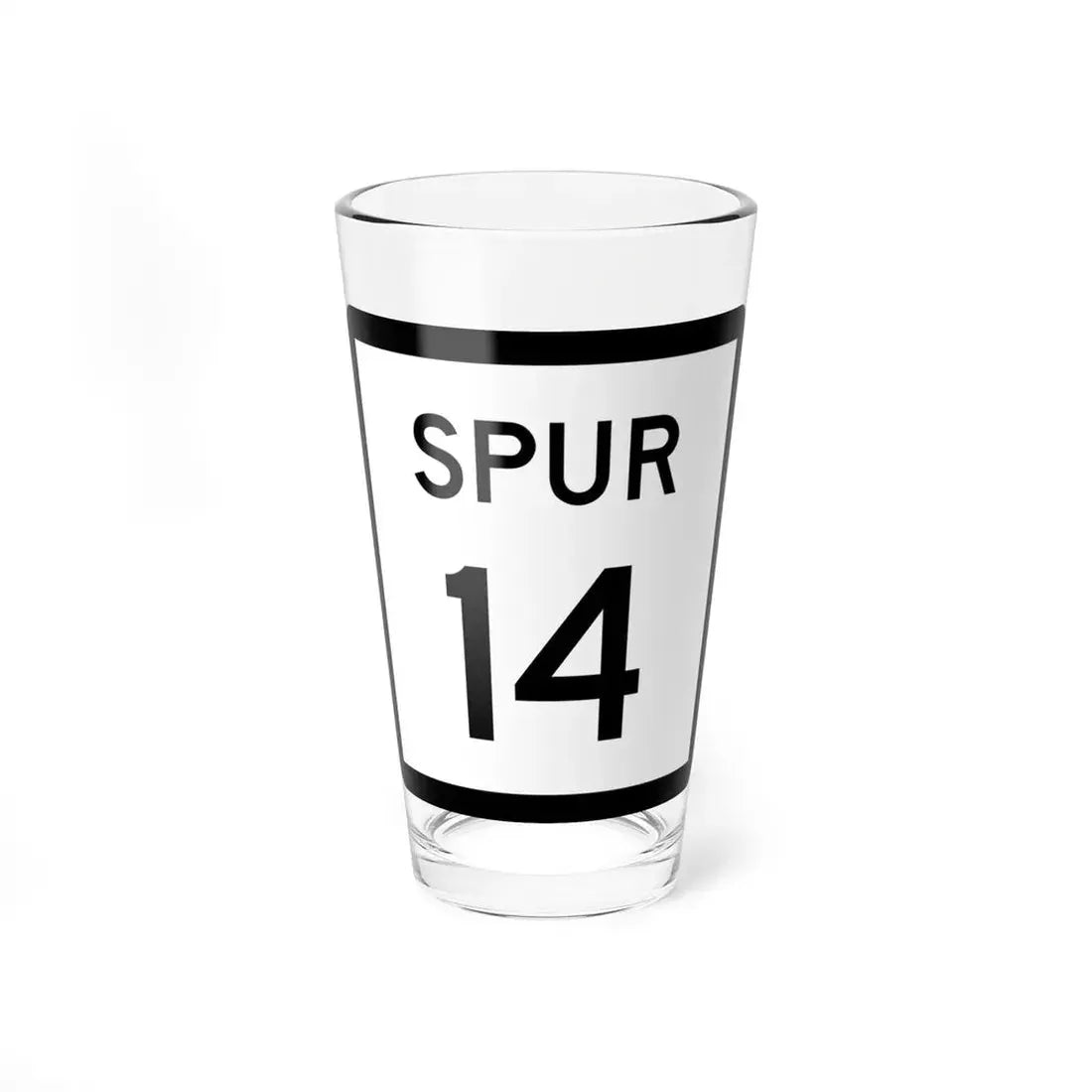 Texas Spur 14 (Texas) (Road Sign) Pint Glss 16oz 16oz - Go Mug Yourself