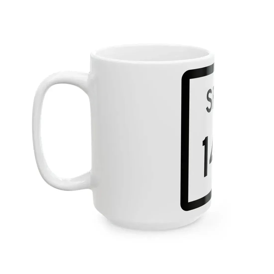 Texas Spur 140 (Texas) (Road Sign) White Coffee Mug - Go Mug Yourself