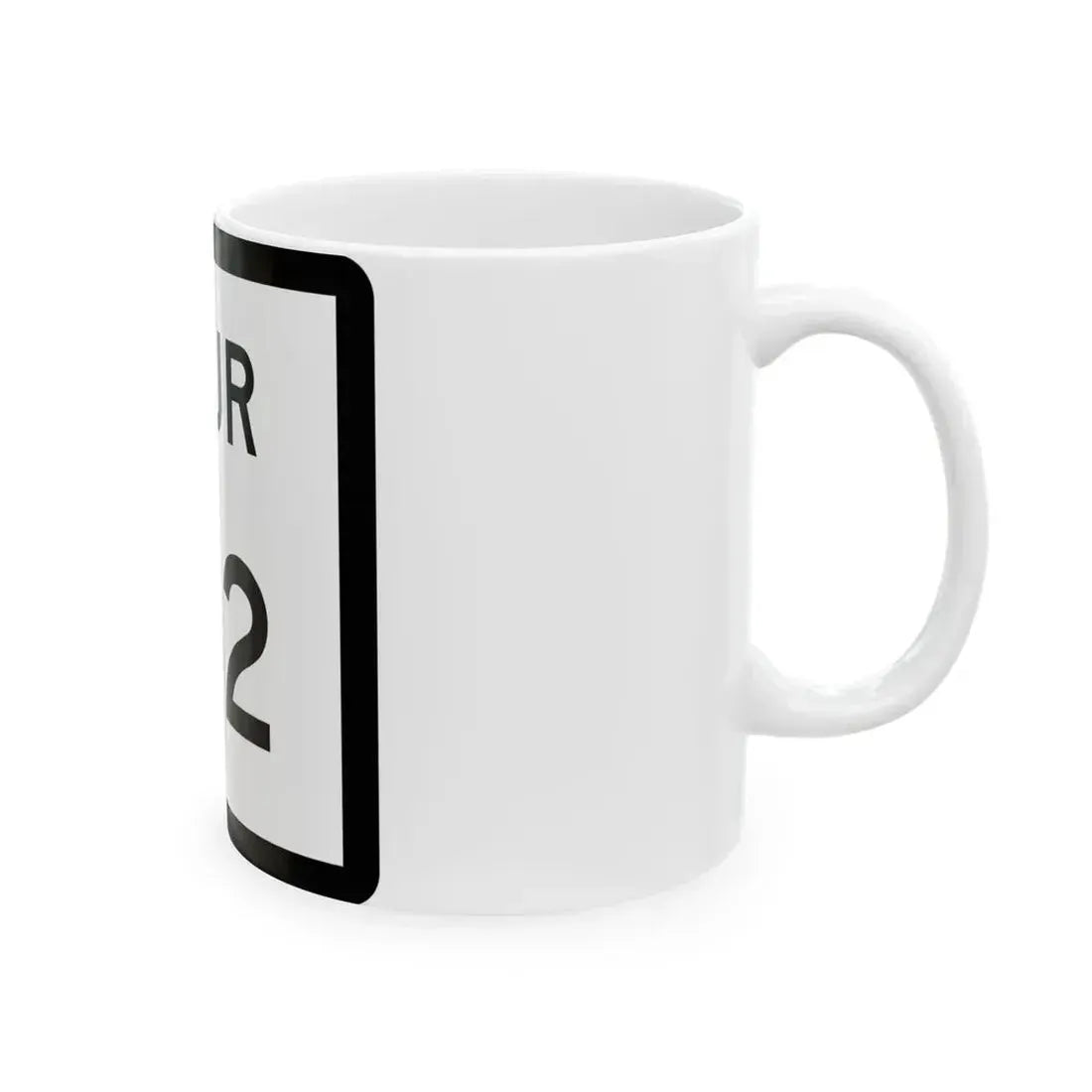 Texas Spur 162 (Texas) (Road Sign) White Coffee Mug - Go Mug Yourself