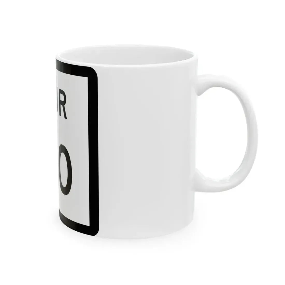 Texas Spur 170 (Texas) (Road Sign) White Coffee Mug - Go Mug Yourself