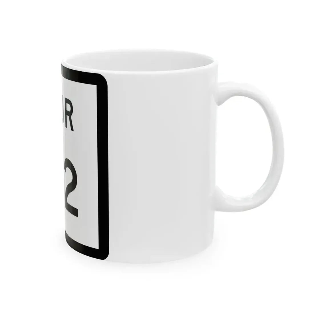 Texas Spur 172 (Texas) (Road Sign) White Coffee Mug - Go Mug Yourself