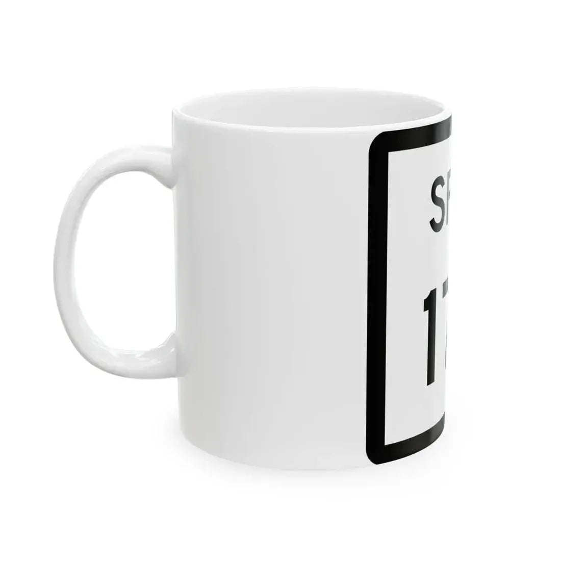Texas Spur 174 (Texas) (Road Sign) White Coffee Mug - Go Mug Yourself