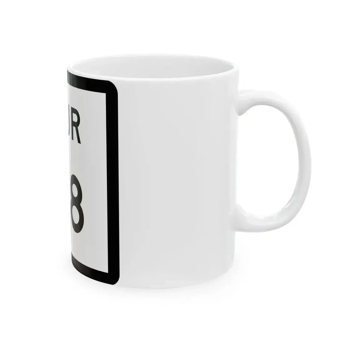 Texas Spur 178 (Texas) (Road Sign) White Coffee Mug - Go Mug Yourself