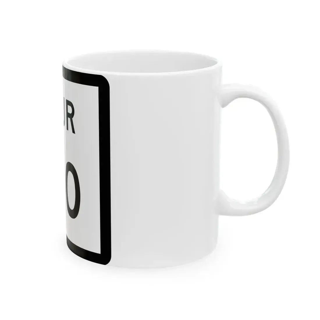 Texas Spur 180 (Texas) (Road Sign) White Coffee Mug - Go Mug Yourself