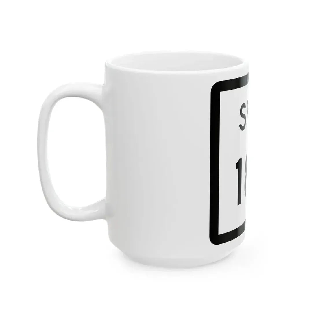Texas Spur 183 (Texas) (Road Sign) White Coffee Mug - Go Mug Yourself