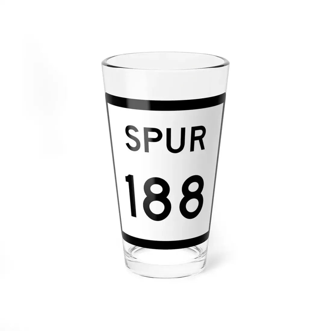 Texas Spur 188 (Texas) (Road Sign) Pint Glss 16oz 16oz - Go Mug Yourself