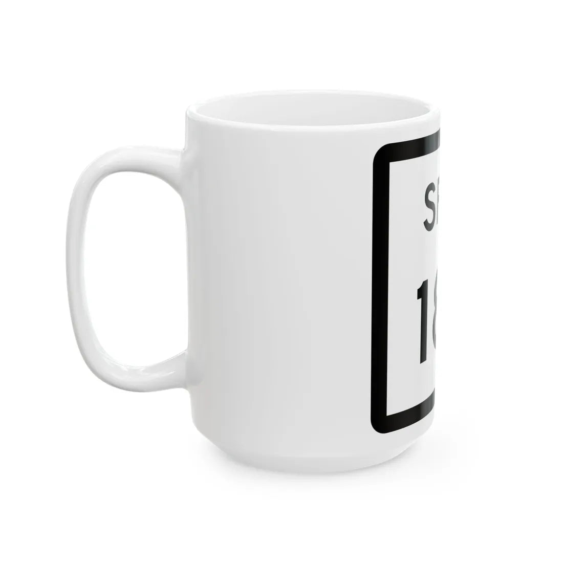Texas Spur 188 (Texas) (Road Sign) White Coffee Mug - Go Mug Yourself