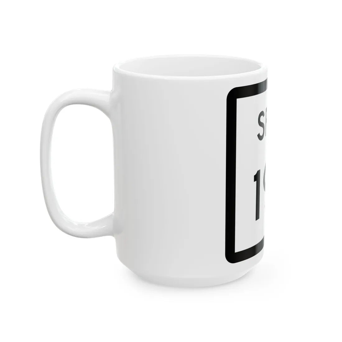 Texas Spur 197 (Texas) (Road Sign) White Coffee Mug - Go Mug Yourself