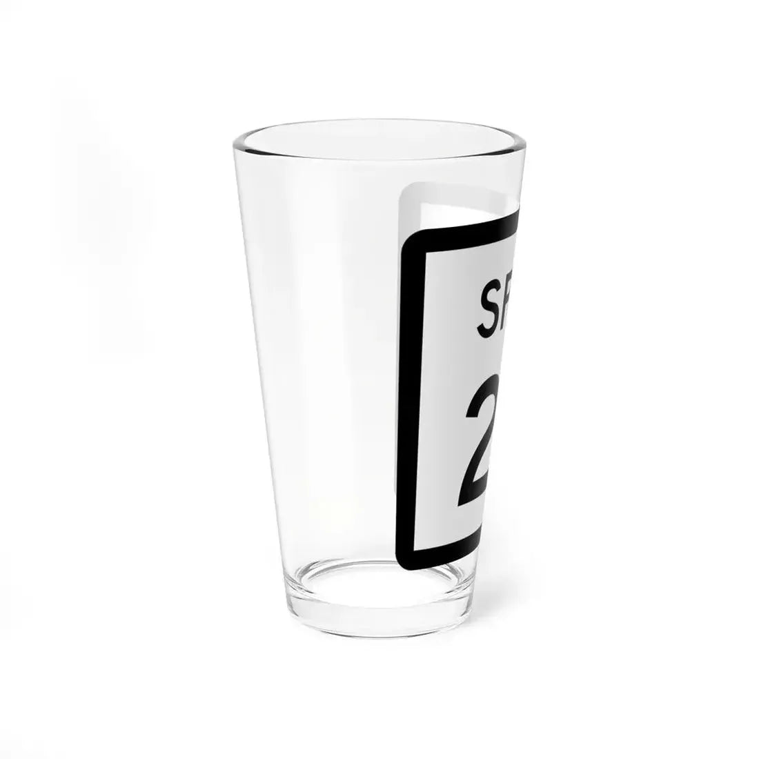 Texas Spur 27 (Texas) (Road Sign) Pint Glss 16oz - Go Mug Yourself