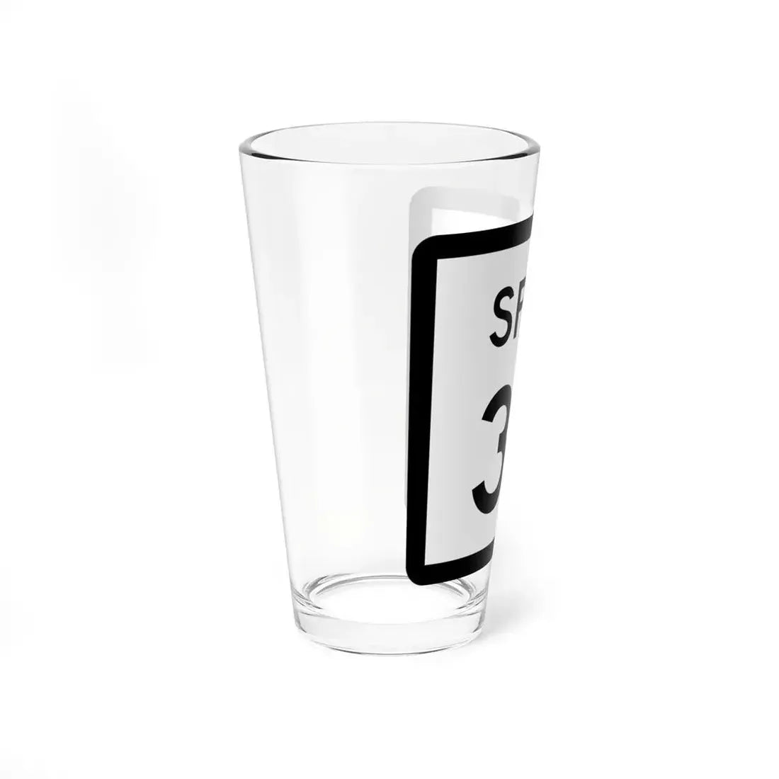 Texas Spur 33 (Texas) (Road Sign) Pint Glss 16oz - Go Mug Yourself