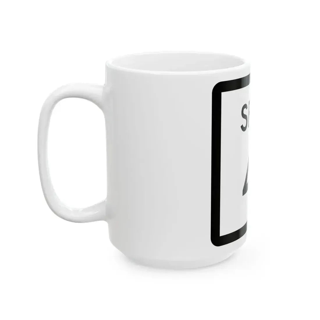 Texas Spur 41 (Texas) (Road Sign) White Coffee Mug - Go Mug Yourself