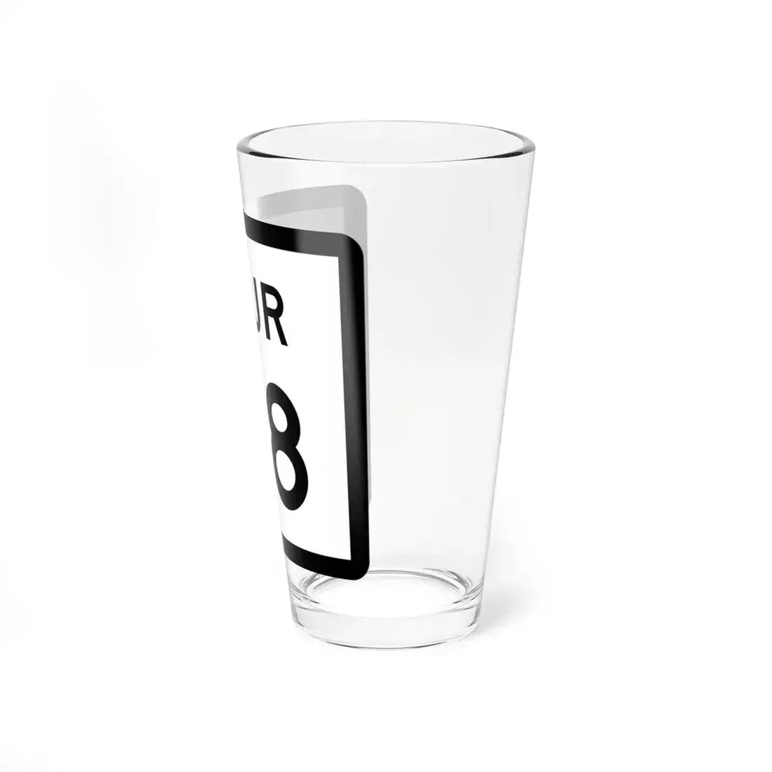 Texas Spur 48 (Texas) (Road Sign) Pint Glss 16oz - Go Mug Yourself