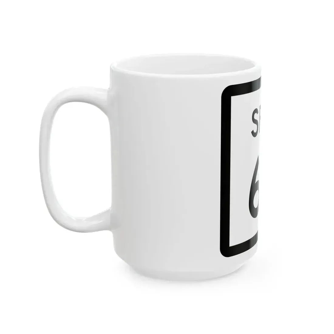 Texas Spur 67 (Texas) (Road Sign) White Coffee Mug - Go Mug Yourself