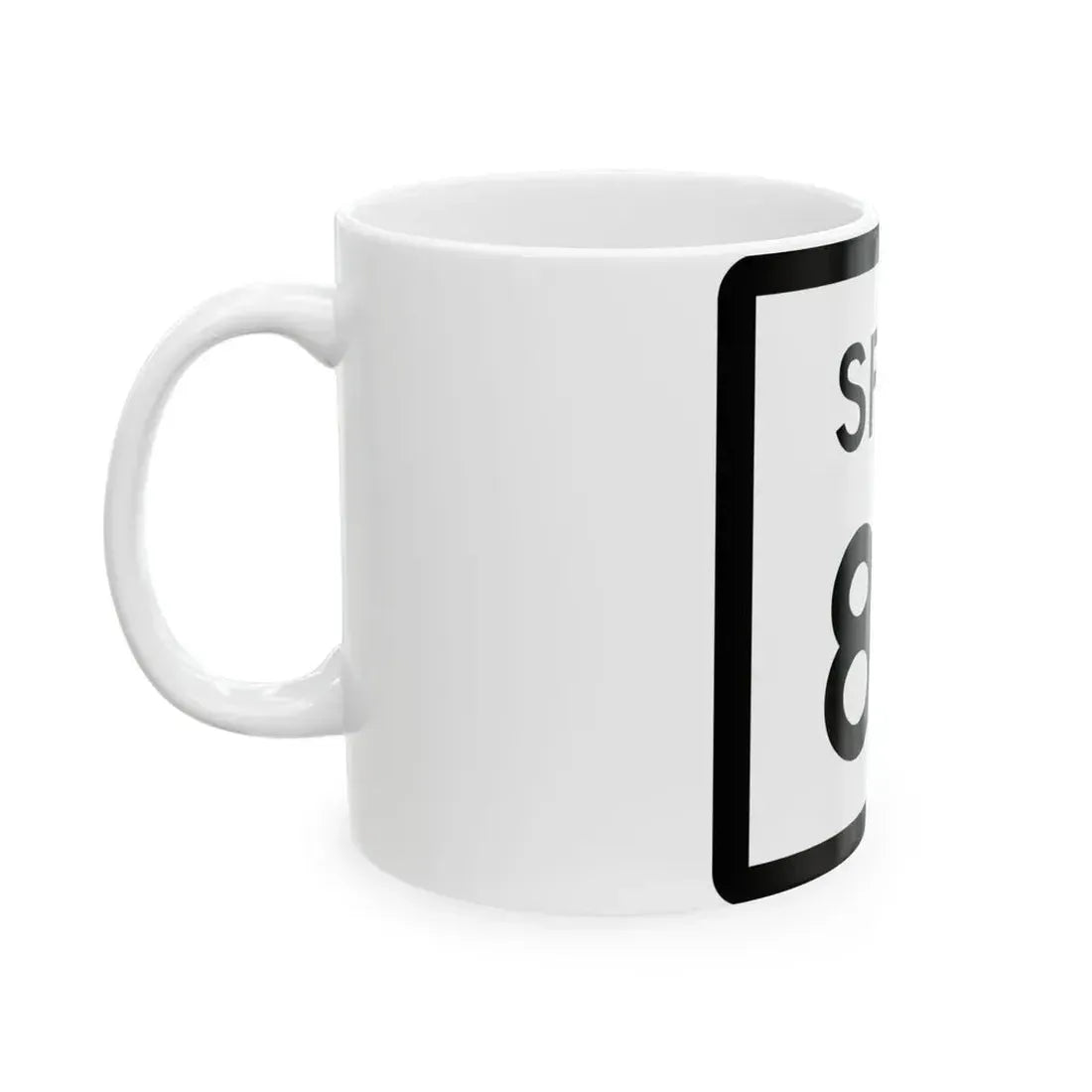 Texas Spur 89 (Texas) (Road Sign) White Coffee Mug - Go Mug Yourself