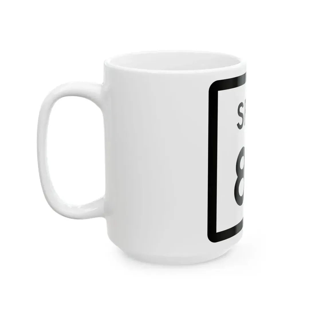 Texas Spur 89 (Texas) (Road Sign) White Coffee Mug - Go Mug Yourself