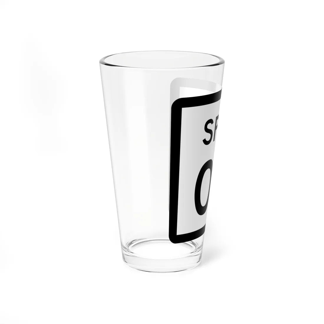 Texas Spur XX (Texas) (Road Sign) Pint Glss 16oz - Go Mug Yourself