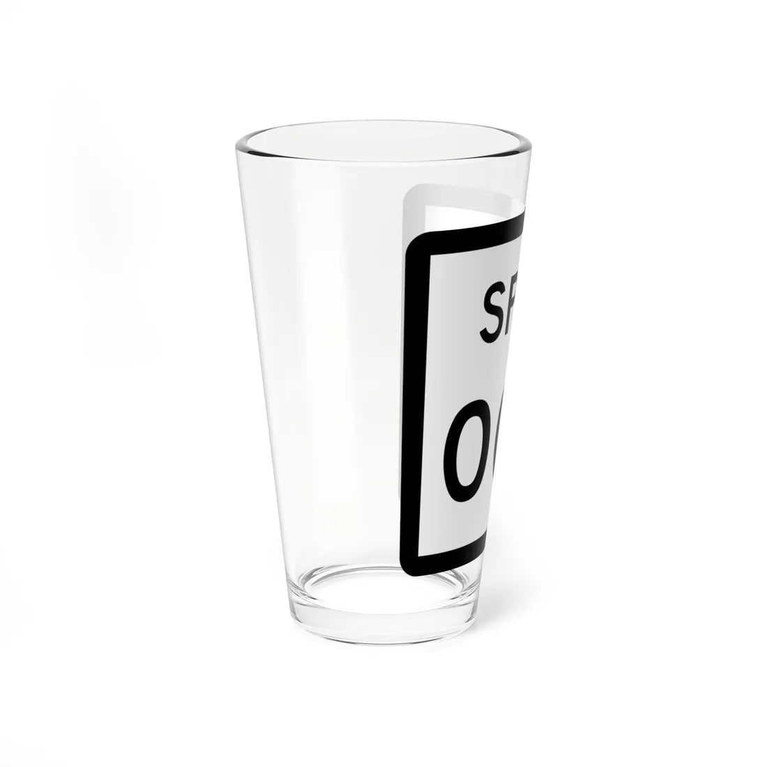 Texas Spur XXX (Texas) (Road Sign) Pint Glss 16oz - Go Mug Yourself