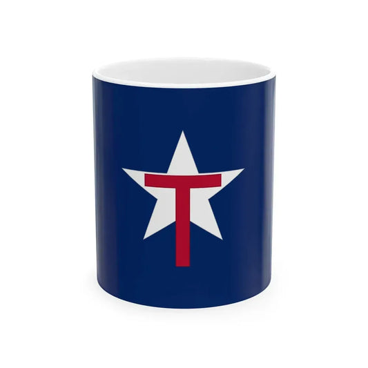 Texas State Guard Flag (United States) White Coffee Mug 11oz - Go Mug Yourself