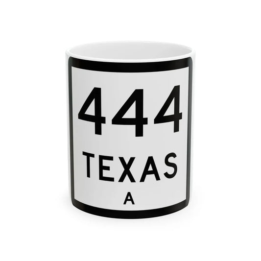 Texas XXX-X (Texas) (Road Sign) White Coffee Mug 11oz - Go Mug Yourself