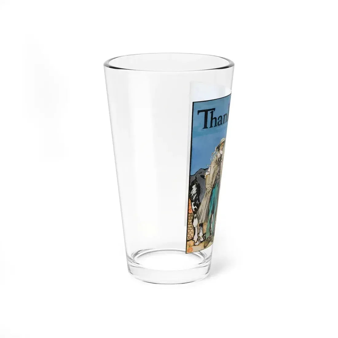 Thanksgiving (Magazine Illustration) Pint Glass 16oz - Go Mug Yourself
