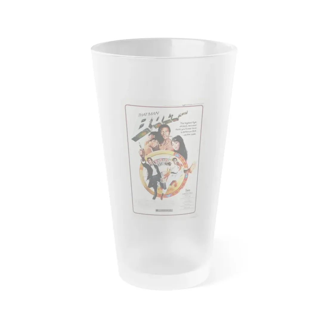 THAT MAN BOLT 1973 Movie Poster - Frosted Pint Glass 16oz Default Title - Go Mug Yourself