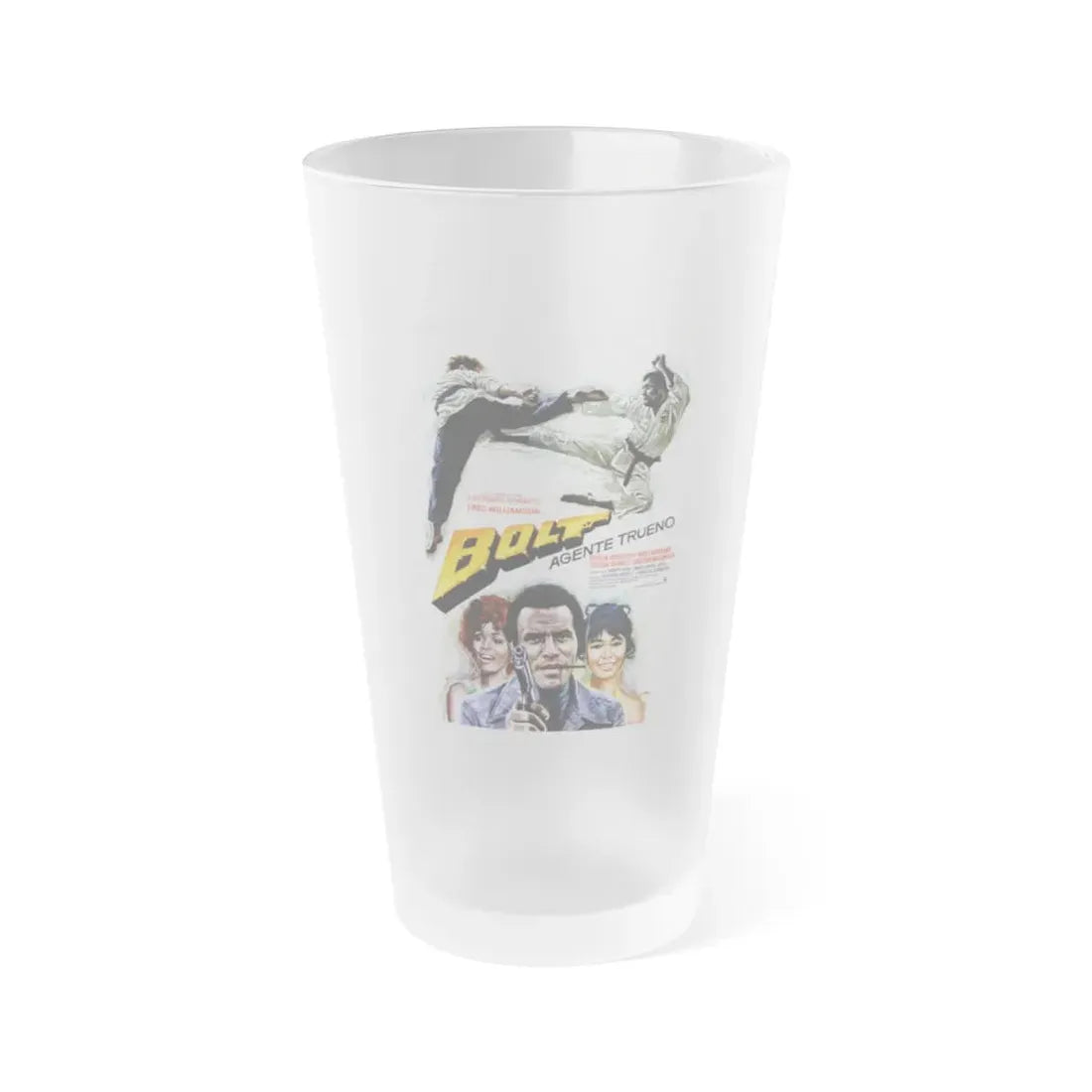 THAT MAN BOLT (2) 1973 Movie Poster - Frosted Pint Glass 16oz Default Title - Go Mug Yourself