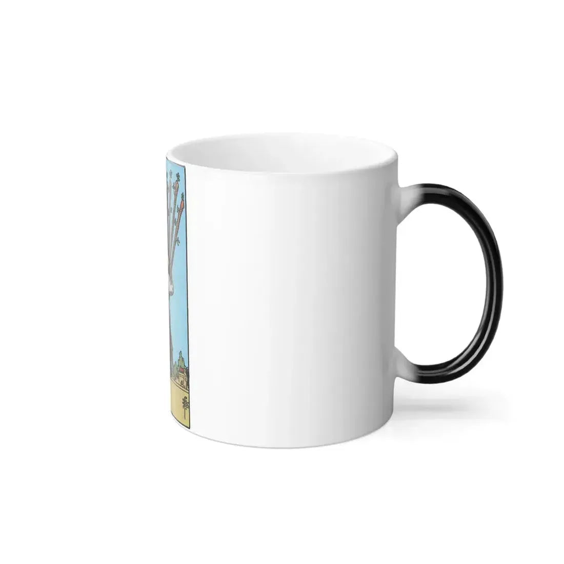 The 10 of Wands (Tarot Card) Color Changing Mug 11oz - Go Mug Yourself
