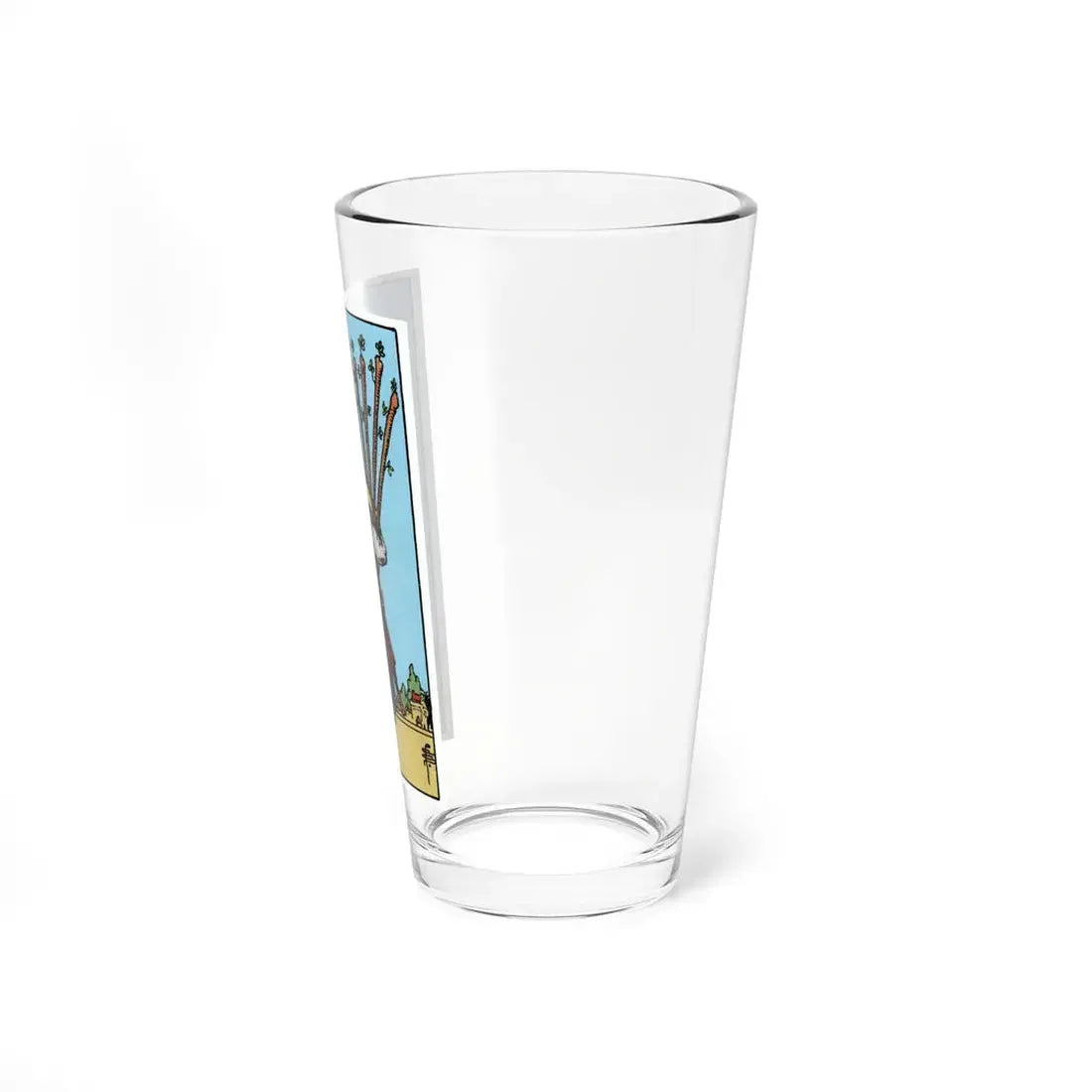 The 10 of Wands (Tarot Card) Pint Glass 16oz - Go Mug Yourself