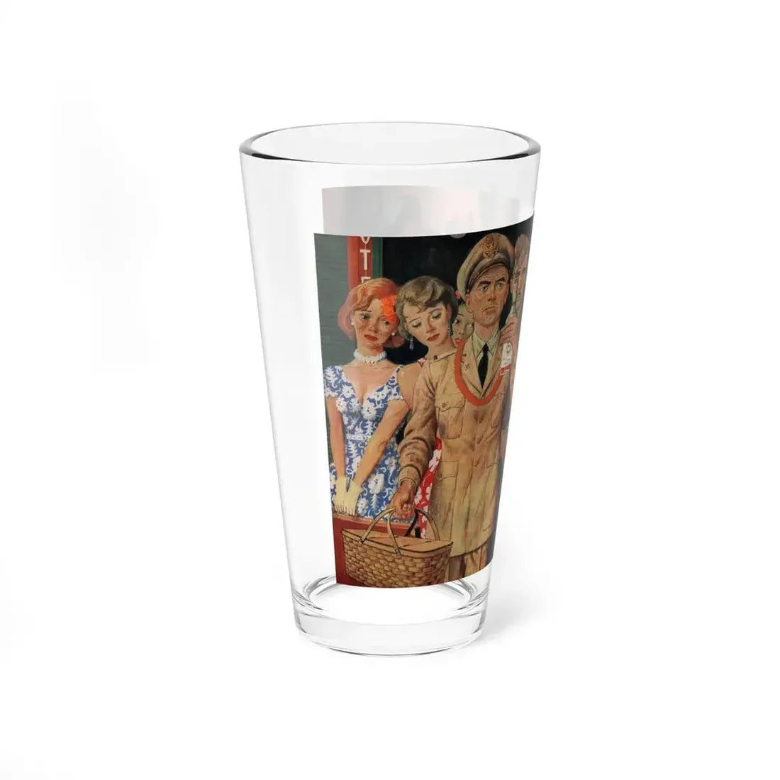 The 1001 Nights of AWOL Pete, True magazine, April 1960 (Magazine Illustration) Pint Glass 16oz - Go Mug Yourself