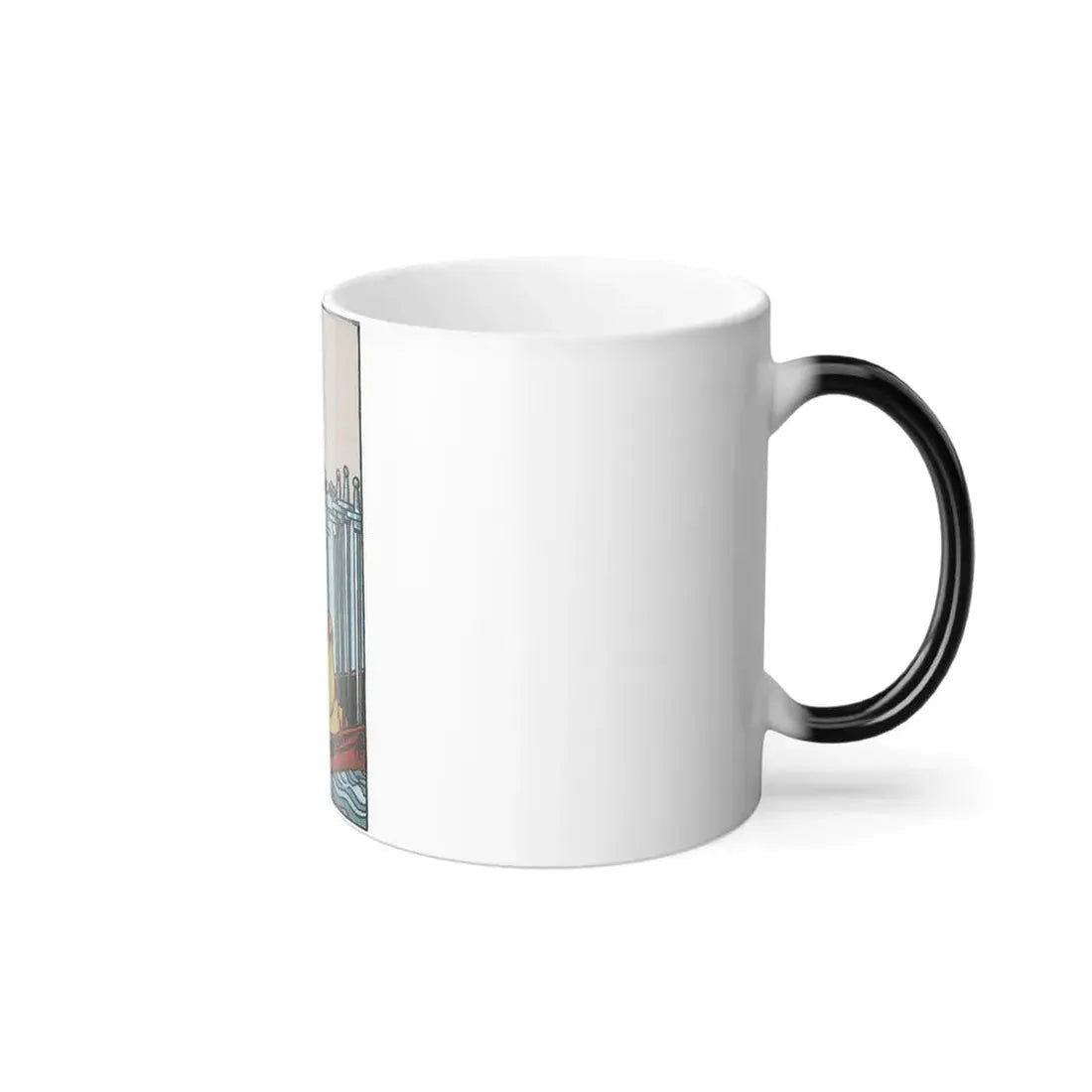 The 6 of Swords (Tarot Card) Color Changing Mug 11oz - Go Mug Yourself