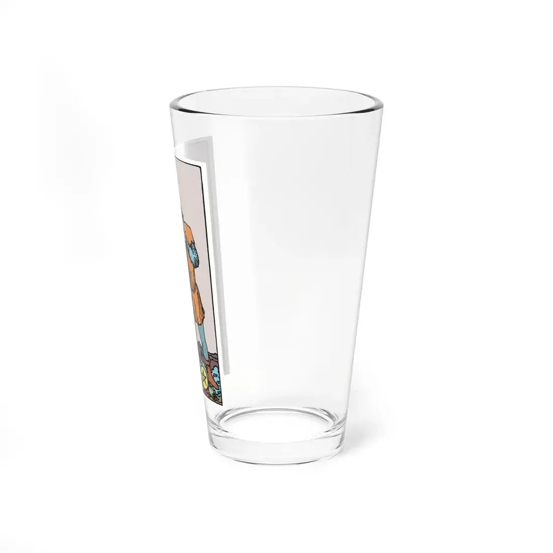 The 7 of Pentacles (Tarot Card) Pint Glass 16oz - Go Mug Yourself