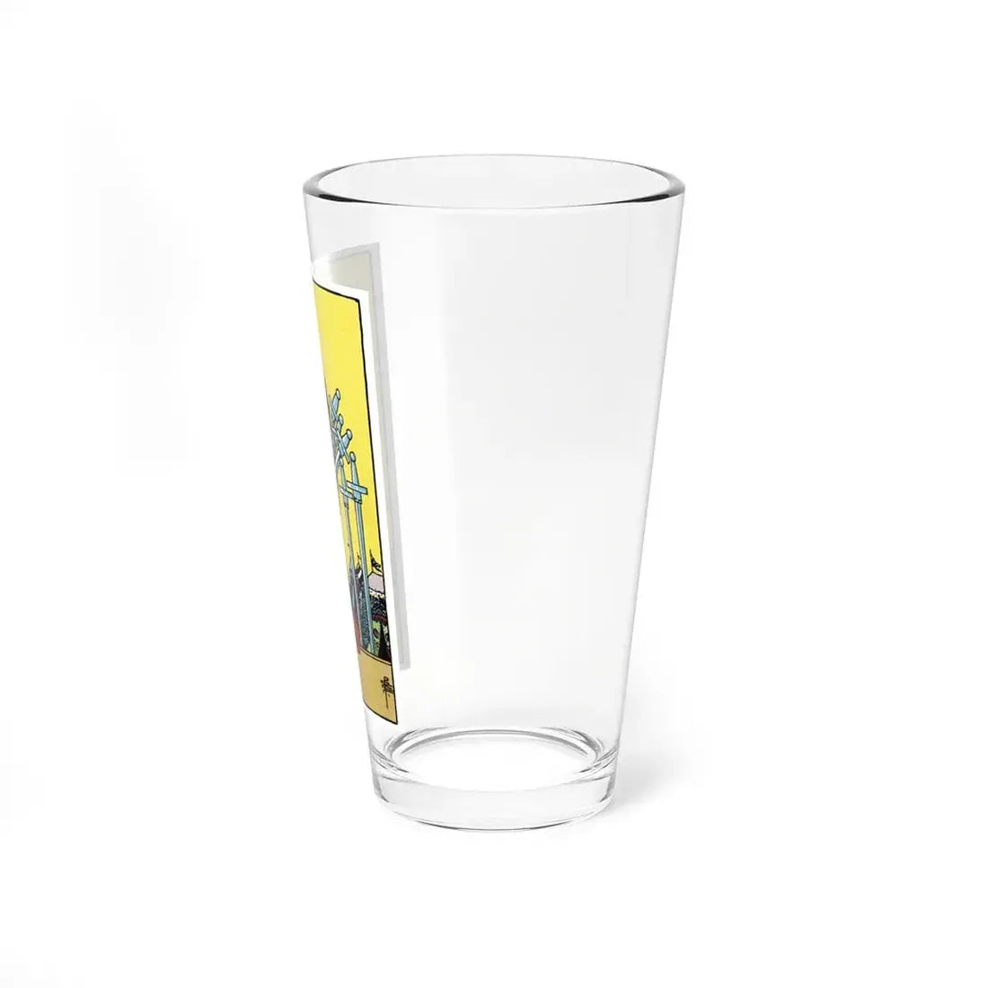 The 7 of Swords (Tarot Card) Pint Glass 16oz - Go Mug Yourself