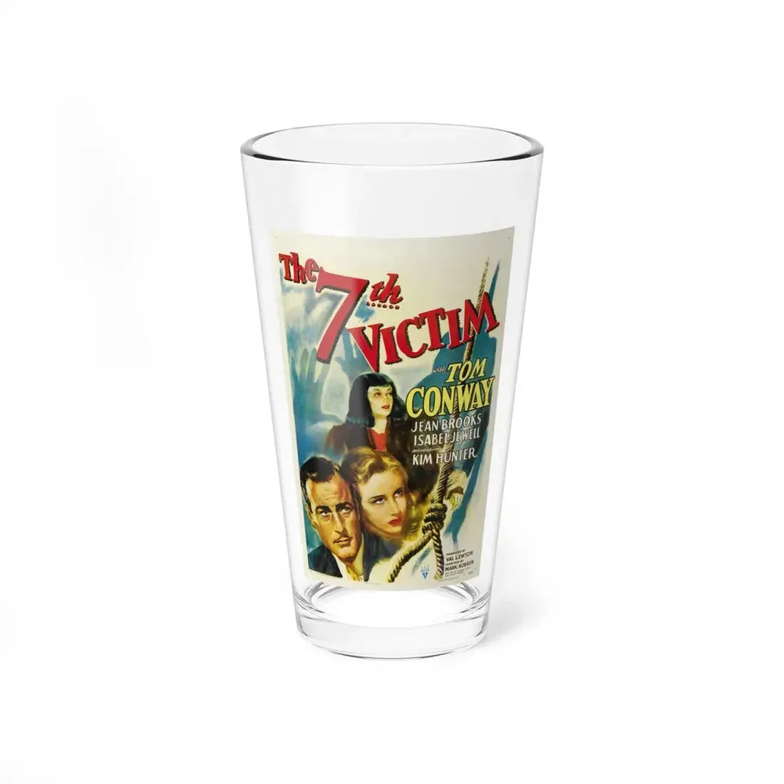 THE 7TH VICTIM 1943 Movie Poster - Pint Glass 16oz 16oz - Go Mug Yourself