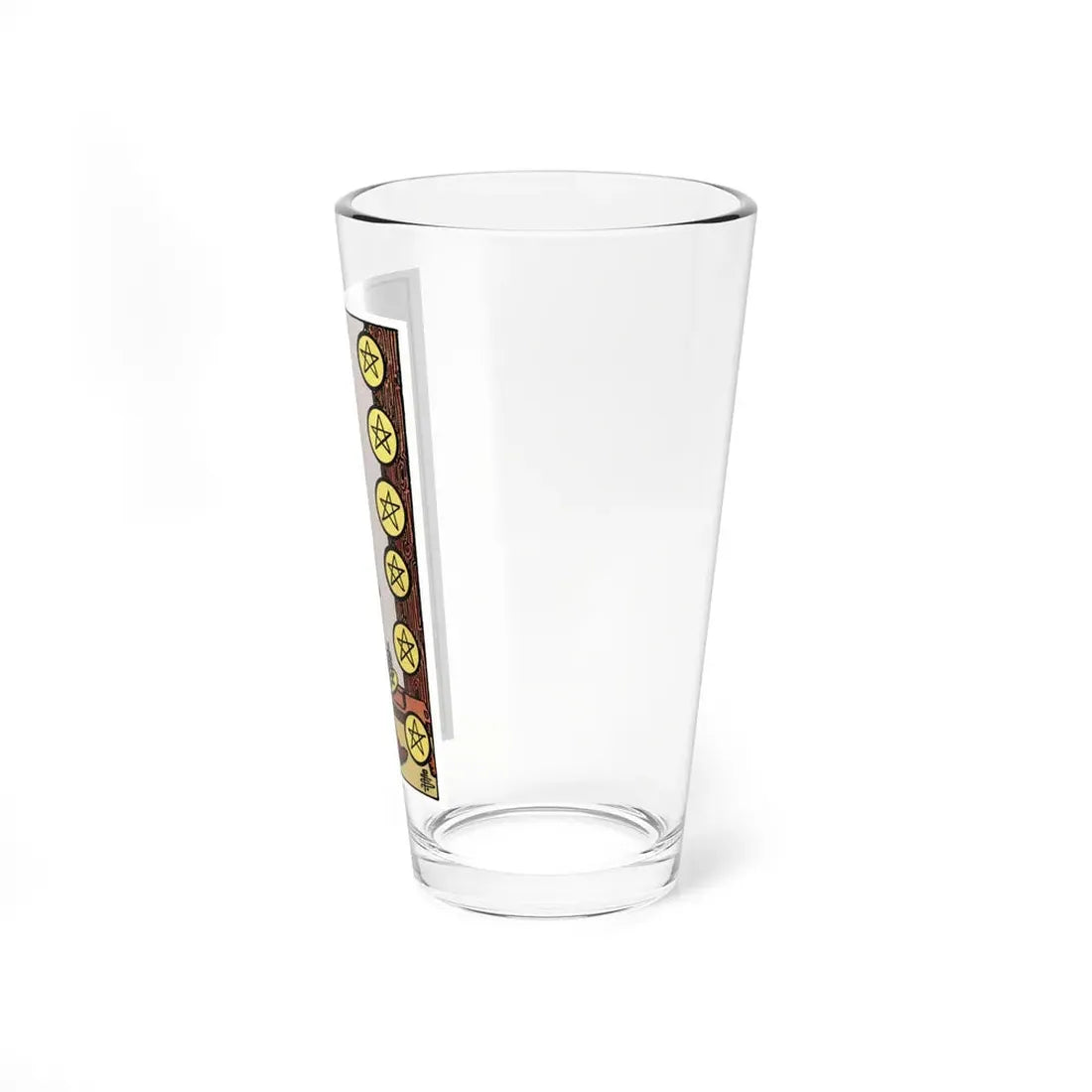 The 8 of Pentacles (Tarot Card) Pint Glass 16oz - Go Mug Yourself