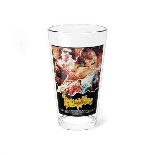 THE ABOMINATION 1986 Movie Poster - Pint Glass 16oz 16oz - Go Mug Yourself