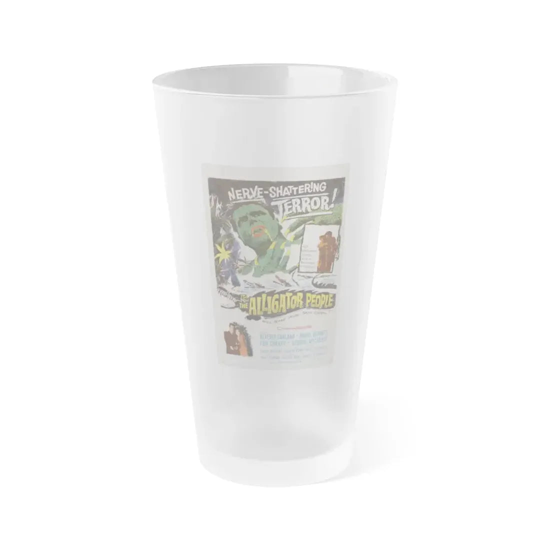 THE ALLIGATOR PEOPLE 1959 Movie Poster - Frosted Pint Glass 16oz Default Title - Go Mug Yourself