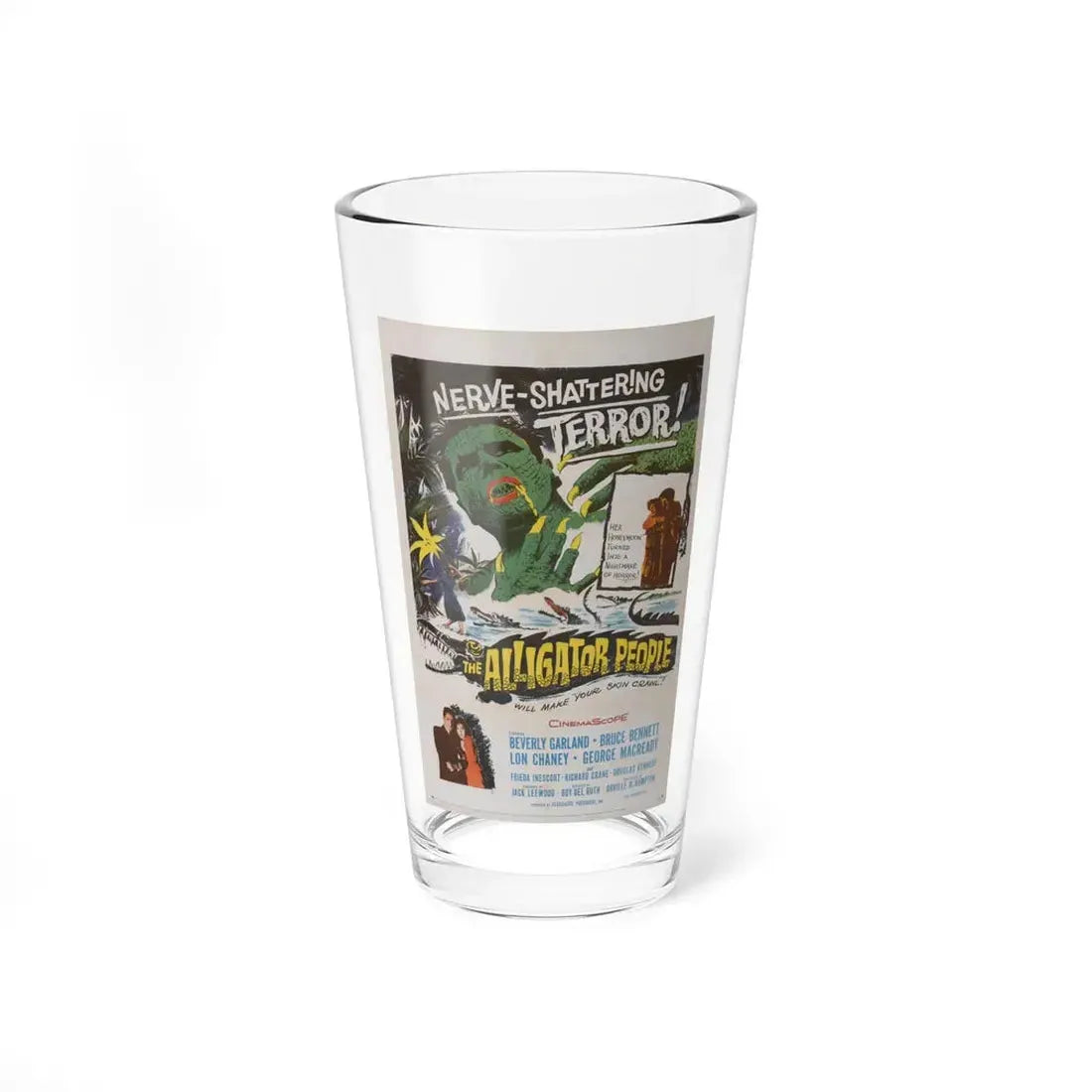 THE ALLIGATOR PEOPLE 1959 Movie Poster - Pint Glass 16oz 16oz - Go Mug Yourself