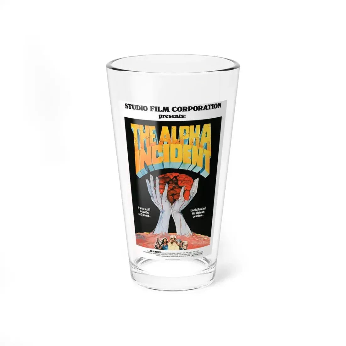 THE ALPHA INCIDENT 1976 Movie Poster - Pint Glass 16oz 16oz - Go Mug Yourself