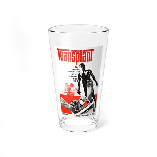 THE AMAZING TRANSPLANT 1970 Movie Poster - Pint Glass 16oz 16oz - Go Mug Yourself
