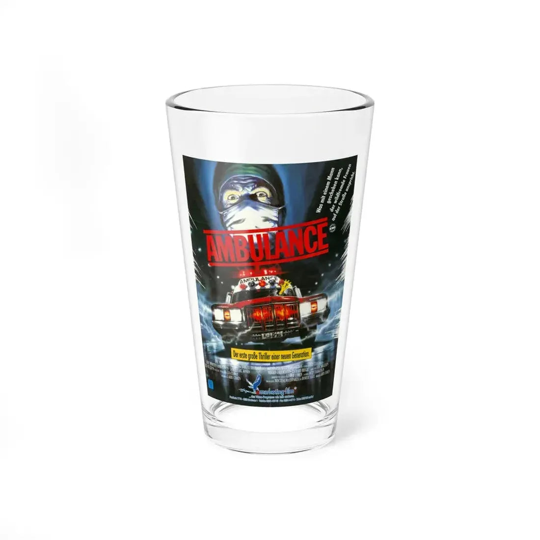 THE AMBULANCE (GERMANY) 1990 Movie Poster - Pint Glass 16oz 16oz - Go Mug Yourself