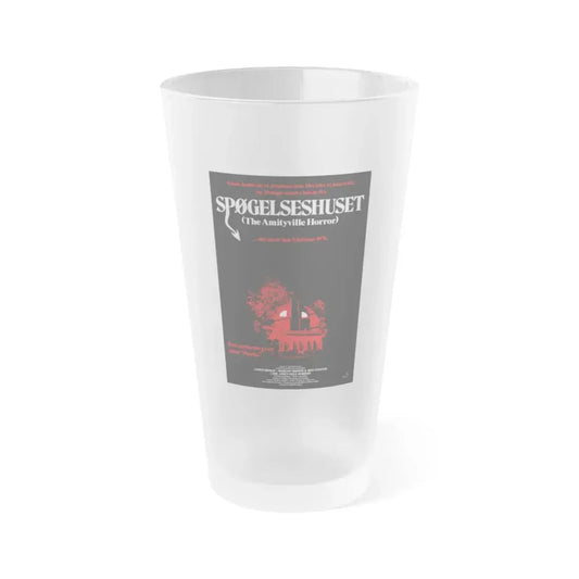 THE AMITYVILLE HORROR (DANISH) 1979 Movie Poster - Frosted Pint Glass 16oz 16oz Frosted - Go Mug Yourself