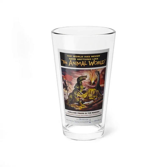 THE ANIMAL WORLD 1956 Movie Poster - Pint Glass 16oz 16oz - Go Mug Yourself