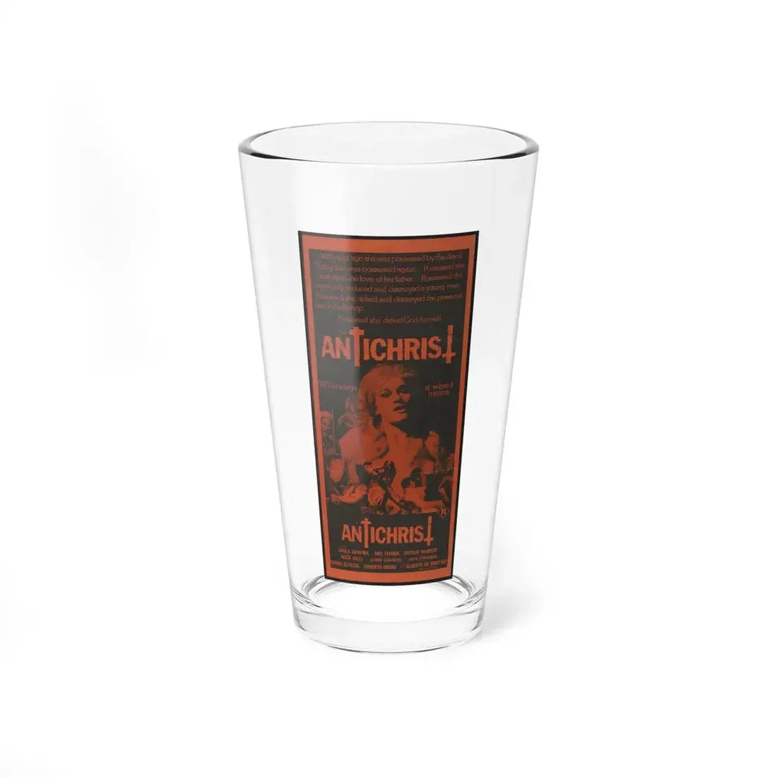 THE ANTICHRIST 1974 Movie Poster - Pint Glass 16oz 16oz - Go Mug Yourself