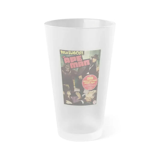 THE APE MAN 1943 Movie Poster - Frosted Pint Glass 16oz Default Title - Go Mug Yourself