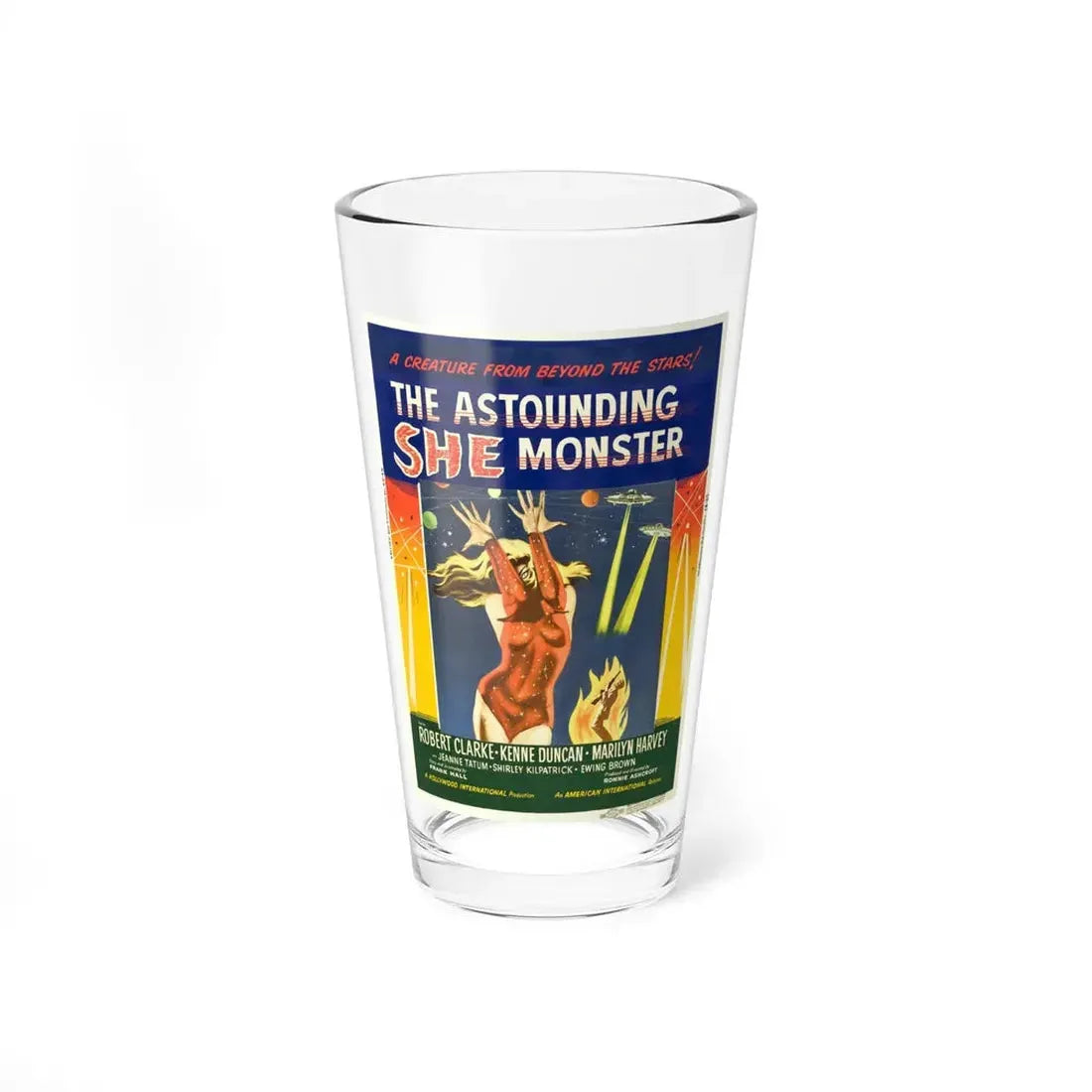 THE ASTOUNDING SHE-MONSTER (2) 1957 Movie Poster - Pint Glass 16oz 16oz - Go Mug Yourself
